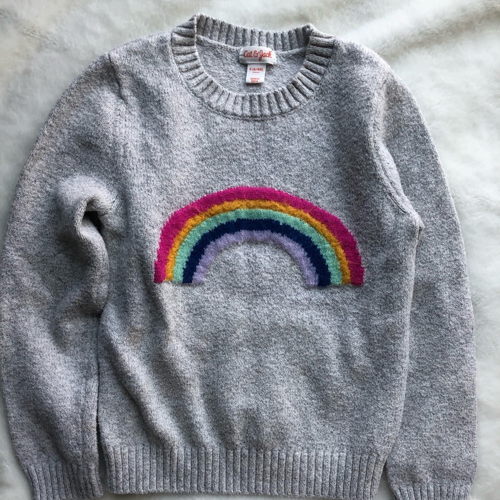 Rainbow sweater!